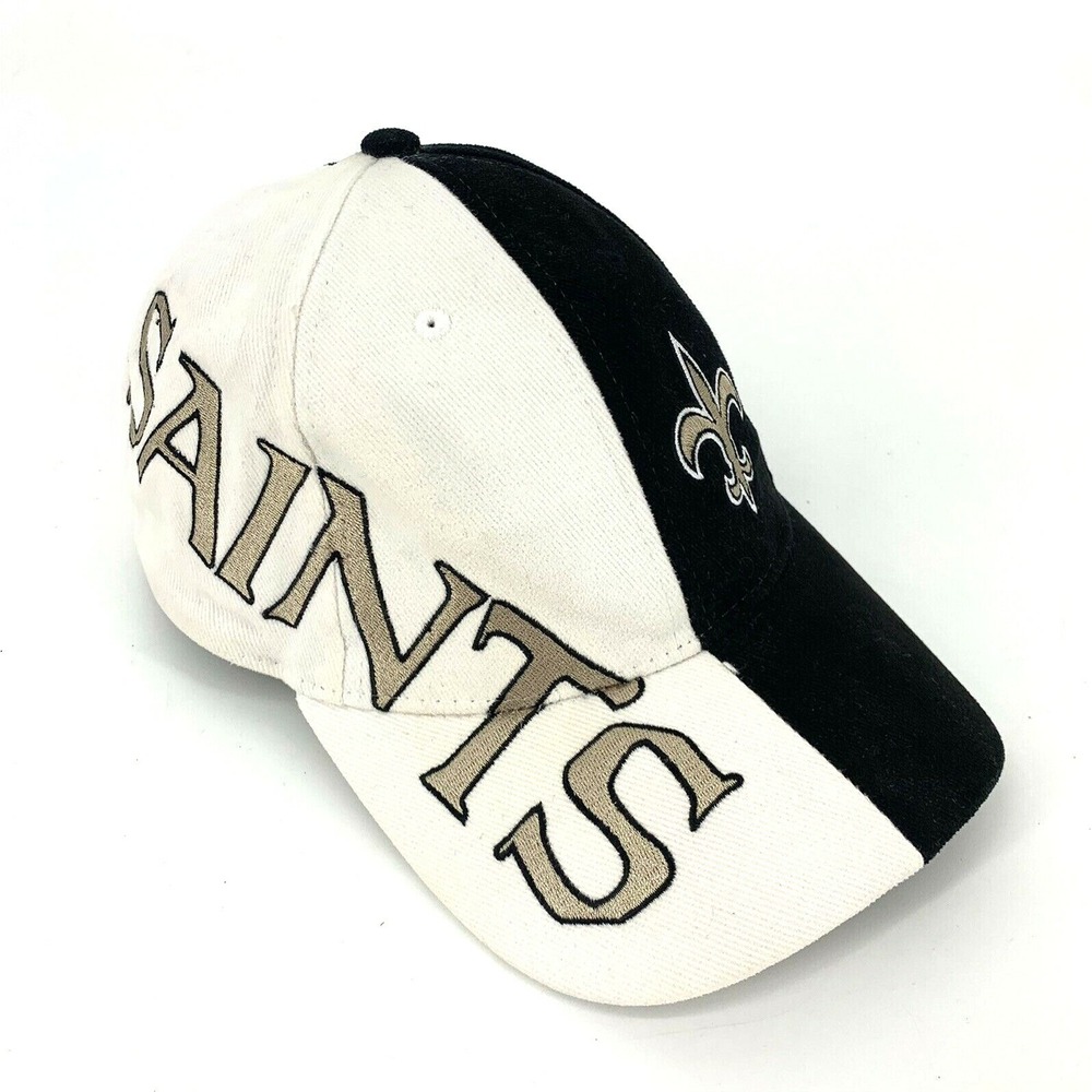 Vintage NFL‎ New Orleans Saints Drew Pearson Hat Big Logo Script Head Strapback